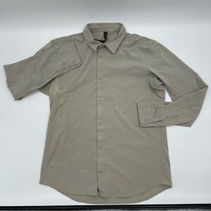 Lululemon New Venture Long-Sleeve Shirt Mens XL Stain On‎ Right Armpit Sleeve